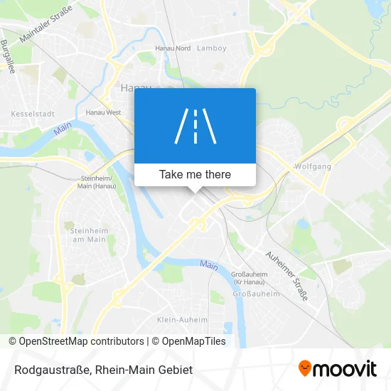 Карта Rodgaustraße