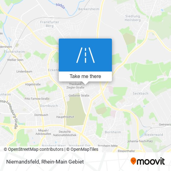 Niemandsfeld map