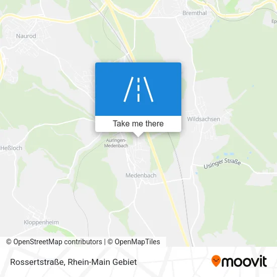 Карта Rossertstraße