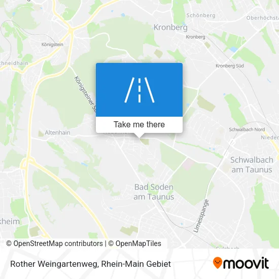 Карта Rother Weingartenweg