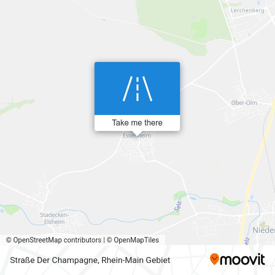 Straße Der Champagne map