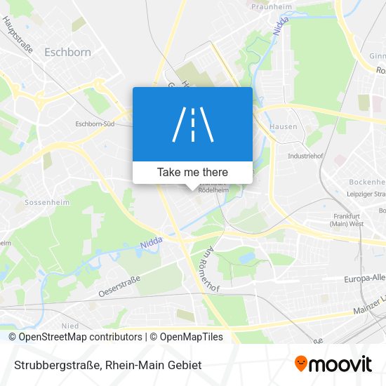 Карта Strubbergstraße