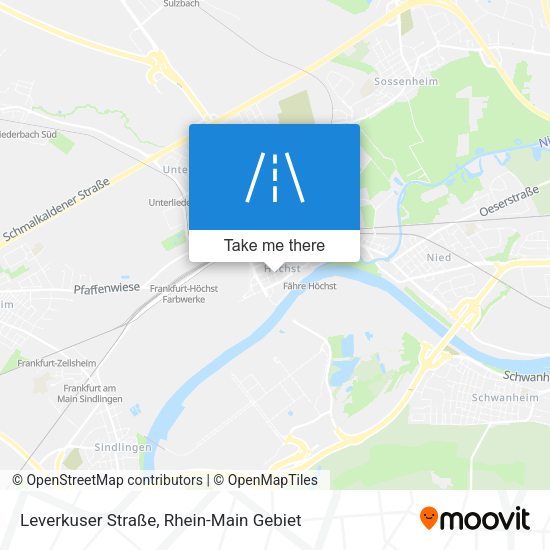 Карта Leverkuser Straße