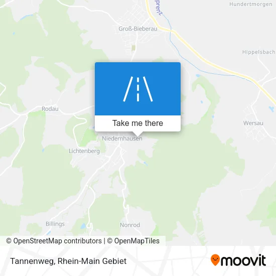 Карта Tannenweg