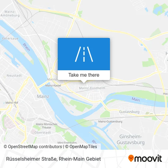 Карта Rüsselsheimer Straße
