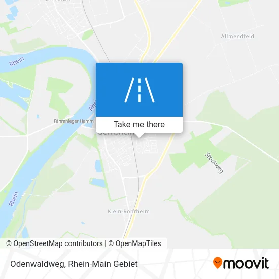 Карта Odenwaldweg