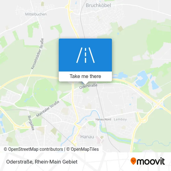 Карта Oderstraße