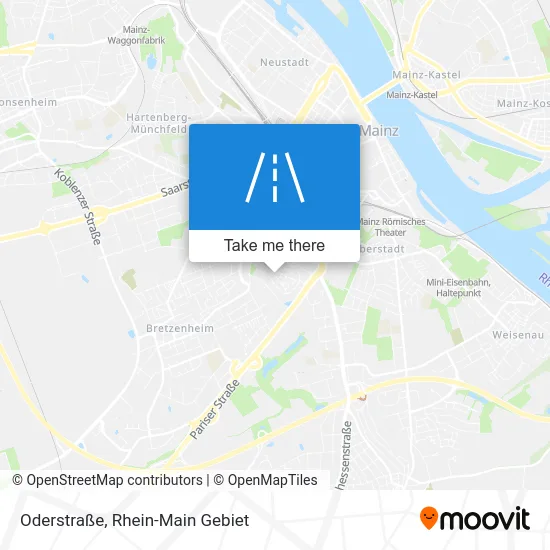 Карта Oderstraße