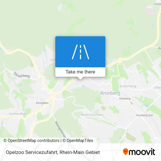 Карта Opelzoo Servicezufahrt