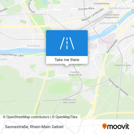 Карта Saonestraße
