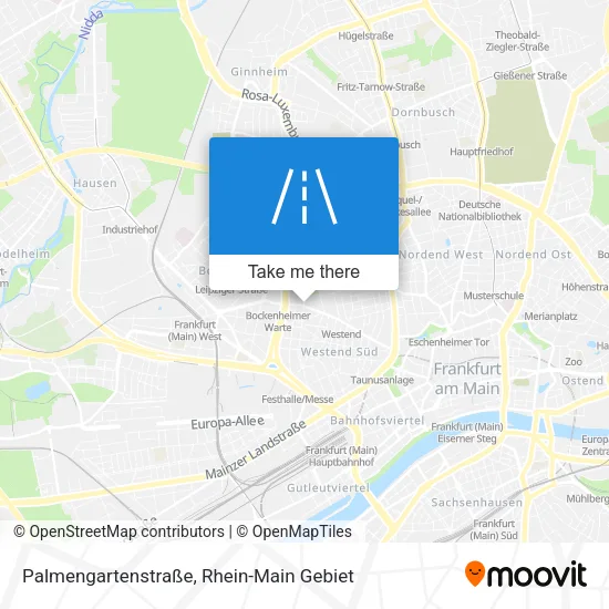 Карта Palmengartenstraße