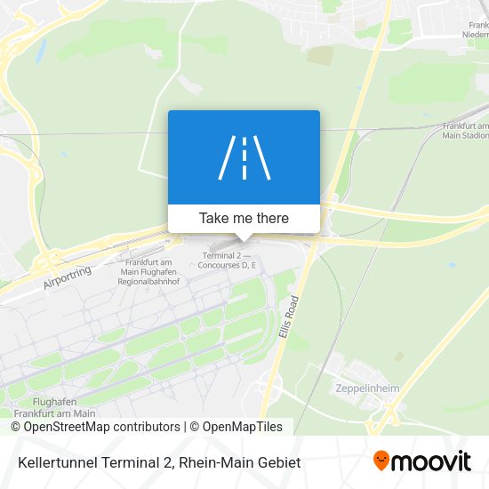 Kellertunnel Terminal 2 map