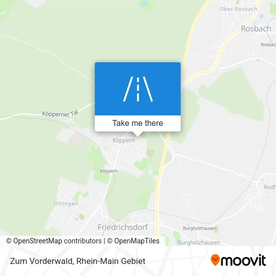 Карта Zum Vorderwald