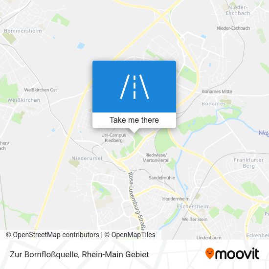 Zur Bornfloßquelle map
