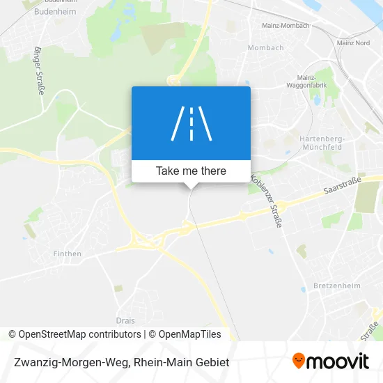 Карта Zwanzig-Morgen-Weg