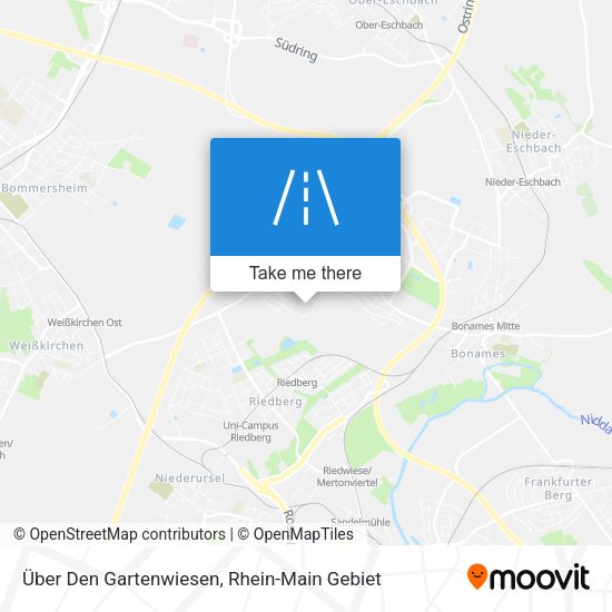 Über Den Gartenwiesen map