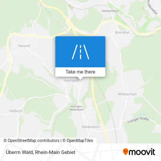 Карта Überm Wald