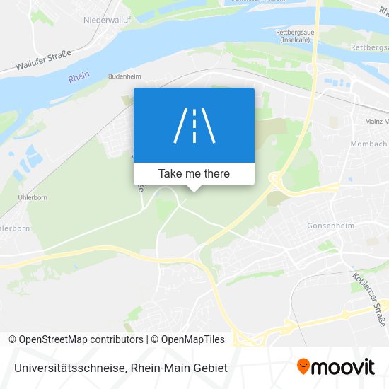 Universitätsschneise map