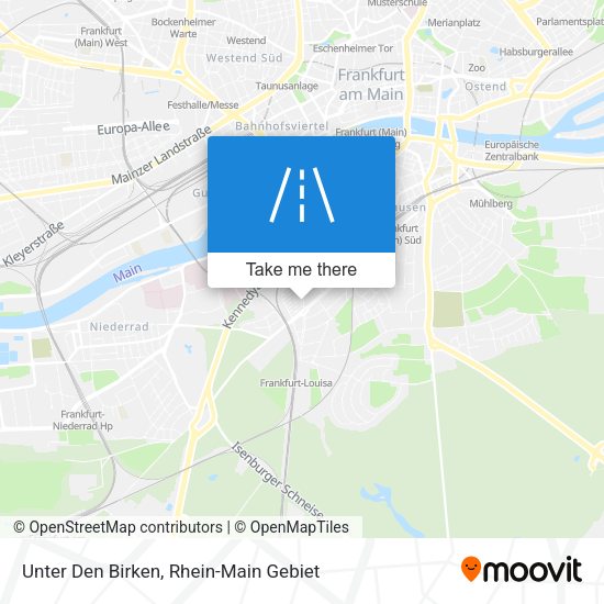 Карта Unter Den Birken