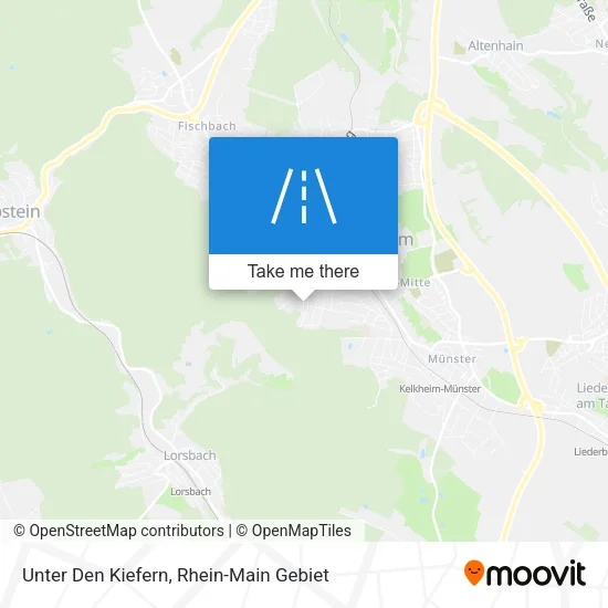 Карта Unter Den Kiefern