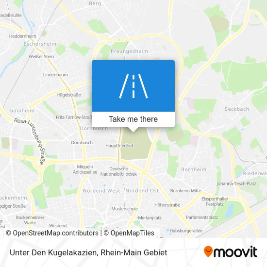 Карта Unter Den Kugelakazien