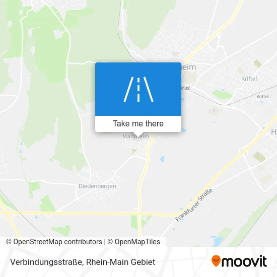 Карта Verbindungsstraße