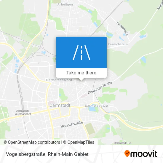 Карта Vogelsbergstraße