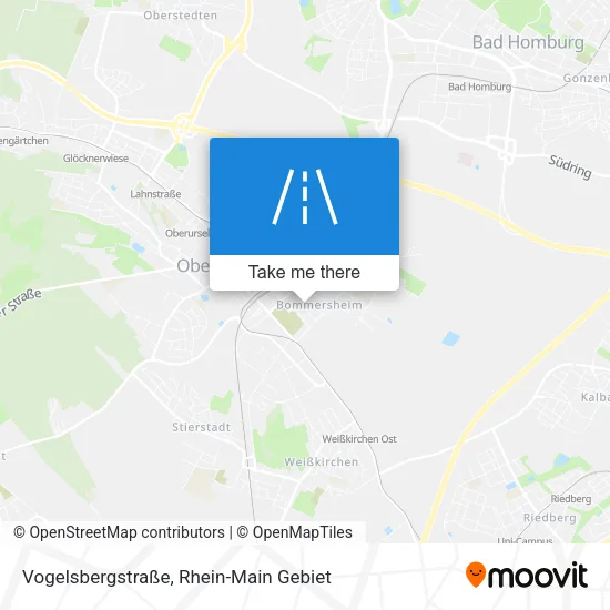 Карта Vogelsbergstraße