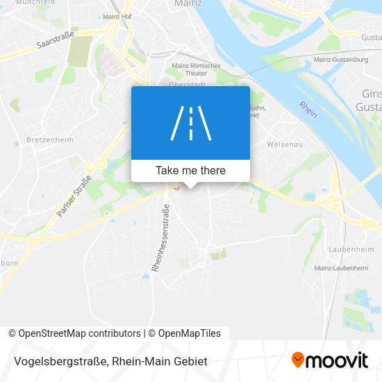 Карта Vogelsbergstraße
