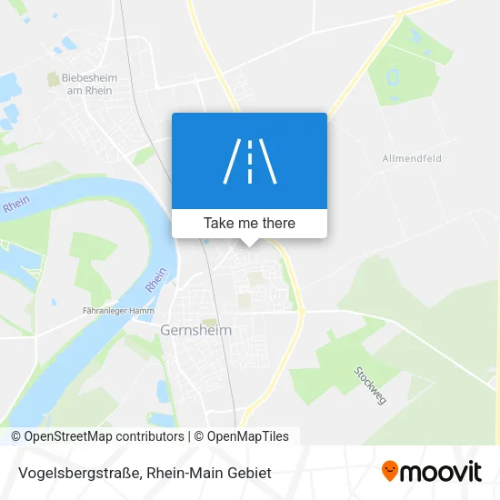 Карта Vogelsbergstraße