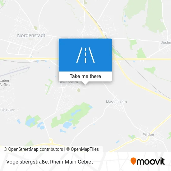 Карта Vogelsbergstraße