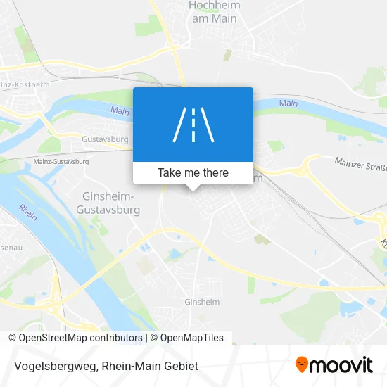 Карта Vogelsbergweg