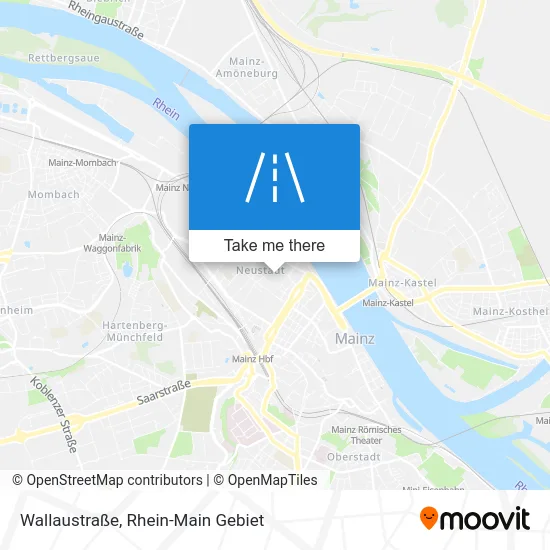 Карта Wallaustraße