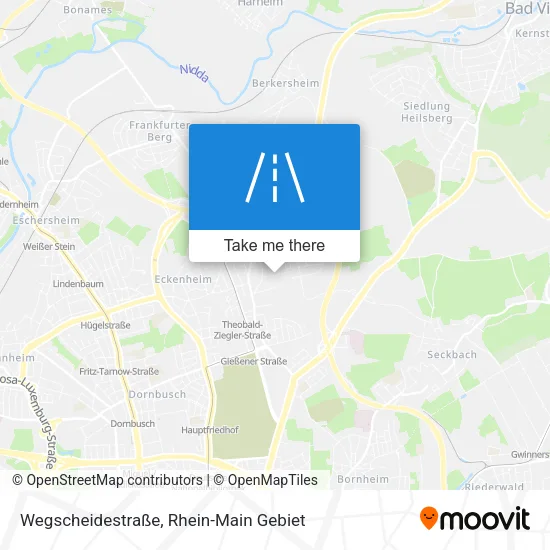 Карта Wegscheidestraße