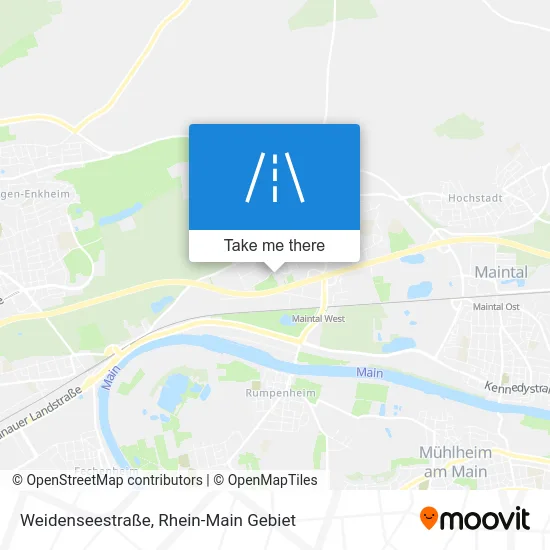 Карта Weidenseestraße