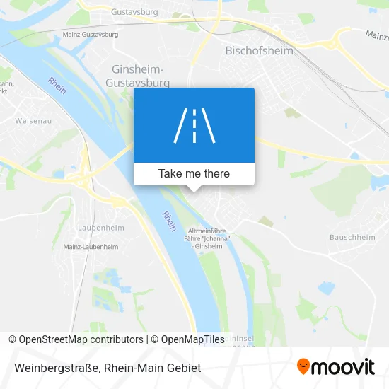 Карта Weinbergstraße