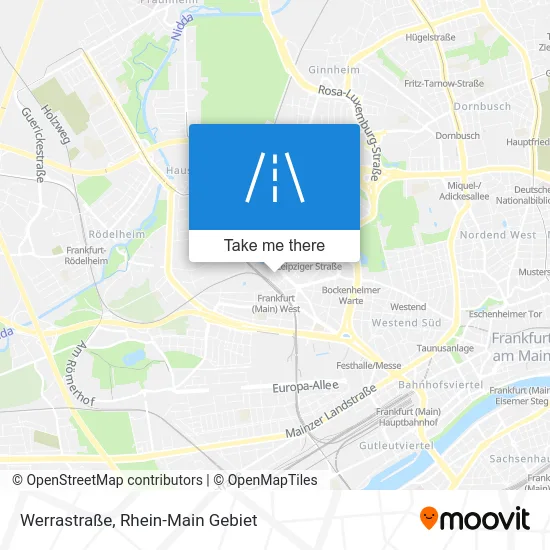 Карта Werrastraße