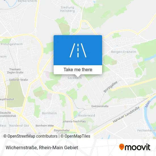 Карта Wichernstraße