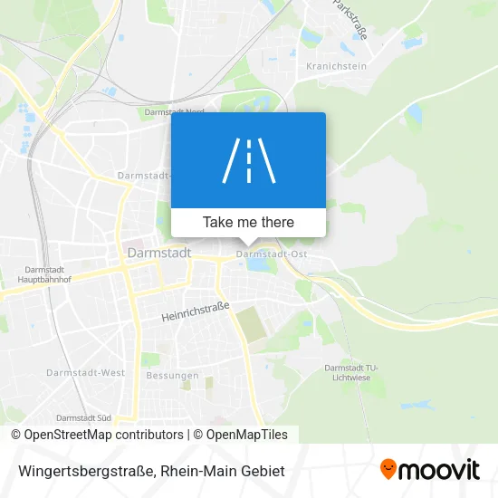 Карта Wingertsbergstraße