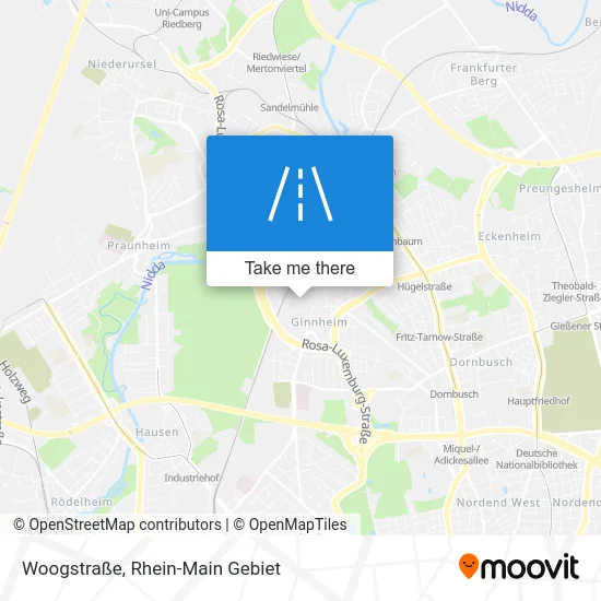 Карта Woogstraße