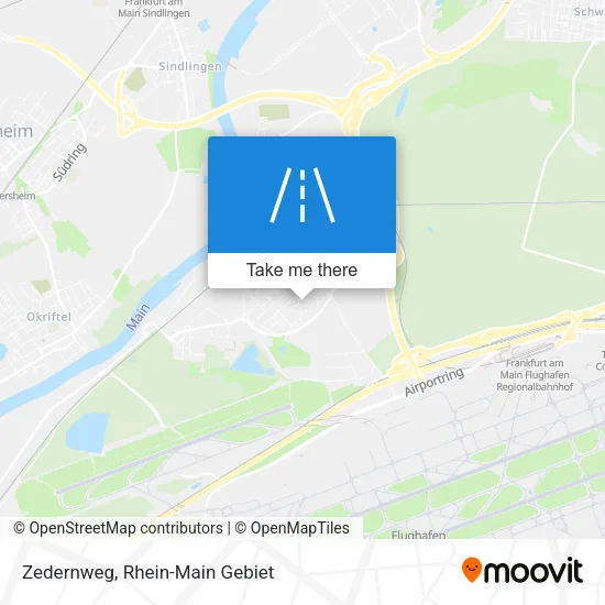 Карта Zedernweg