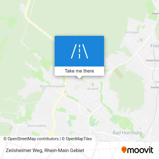Zeilsheimer Weg map