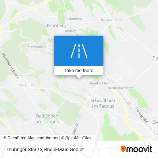 Карта Thüringer Straße