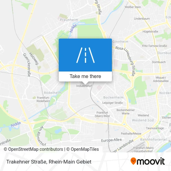 Карта Trakehner Straße