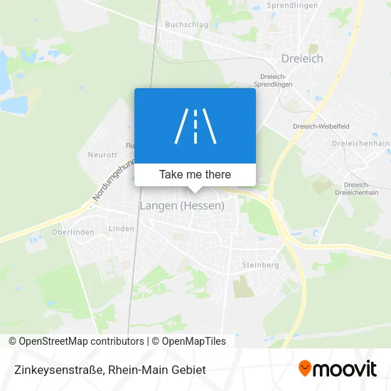 Карта Zinkeysenstraße