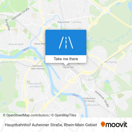 Карта Hauptbahnhof Auheimer Straße