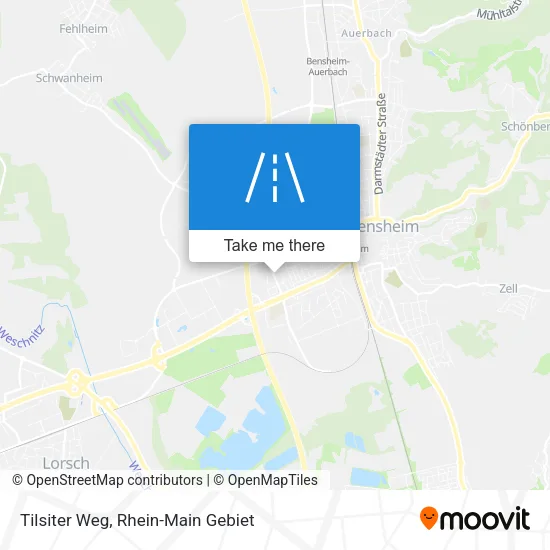 Карта Tilsiter Weg