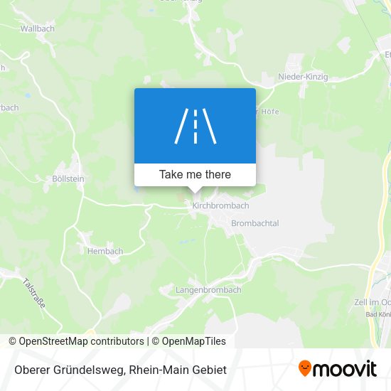 Oberer Gründelsweg map