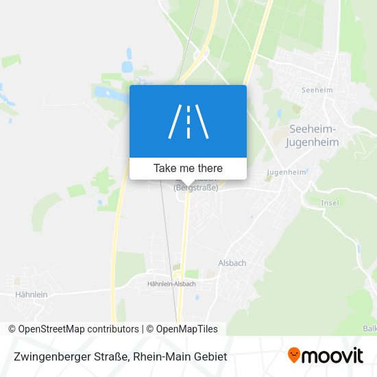 Zwingenberger Straße map