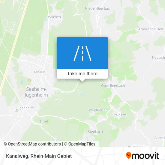 Карта Kanalweg